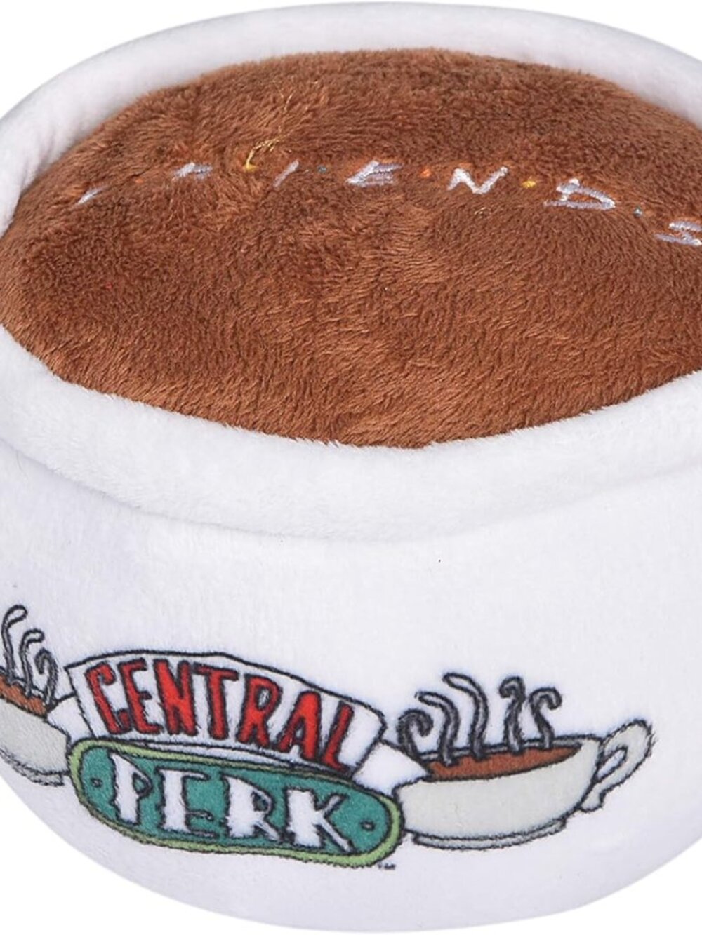 New Friends The TV Show Central Perk Coffee Mug Plush Dog Toy with Rope Handle